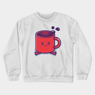 Cute Tired Coffee Crewneck Sweatshirt